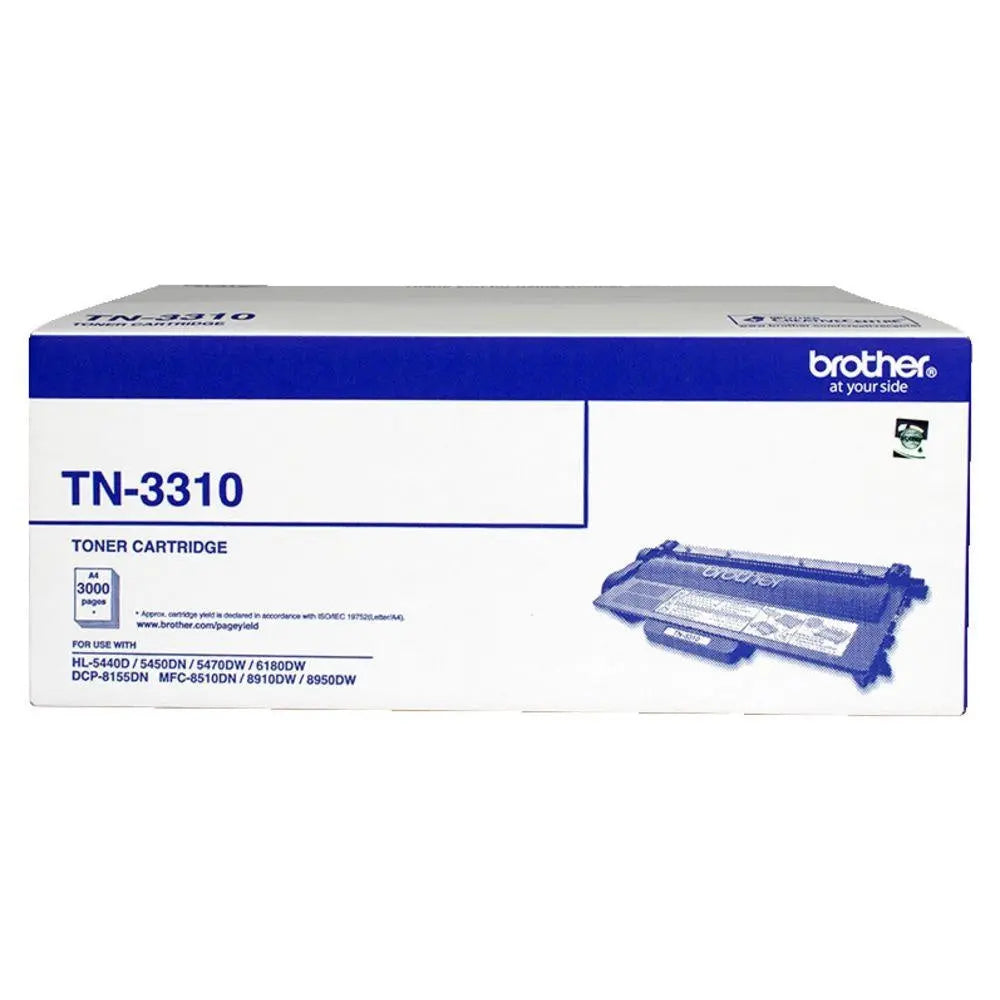 Brother TN-3310 Mono Laser Toner - Standard -HL-5440D/5450DN/5470DW/6180DW & MFC-8510DN/8910DW/8950DW & DCP-8155DN-up to 3000 pages BROTHER