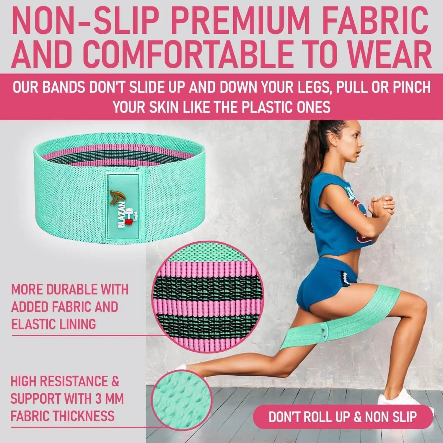 Bundle 15 Pcs Resistance Tube Booty Bands Set Pink Blue Camo Deals499