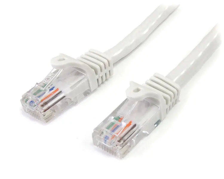 CABAC 1m CAT6 RJ45 LAN Ethenet Network White Patch Lead CABAC
