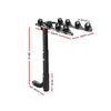 Giantz Bike Carrier 4 Bicycle Car Rear Rack Hitch Mount 2" Towbar Foldable Steel Deals499