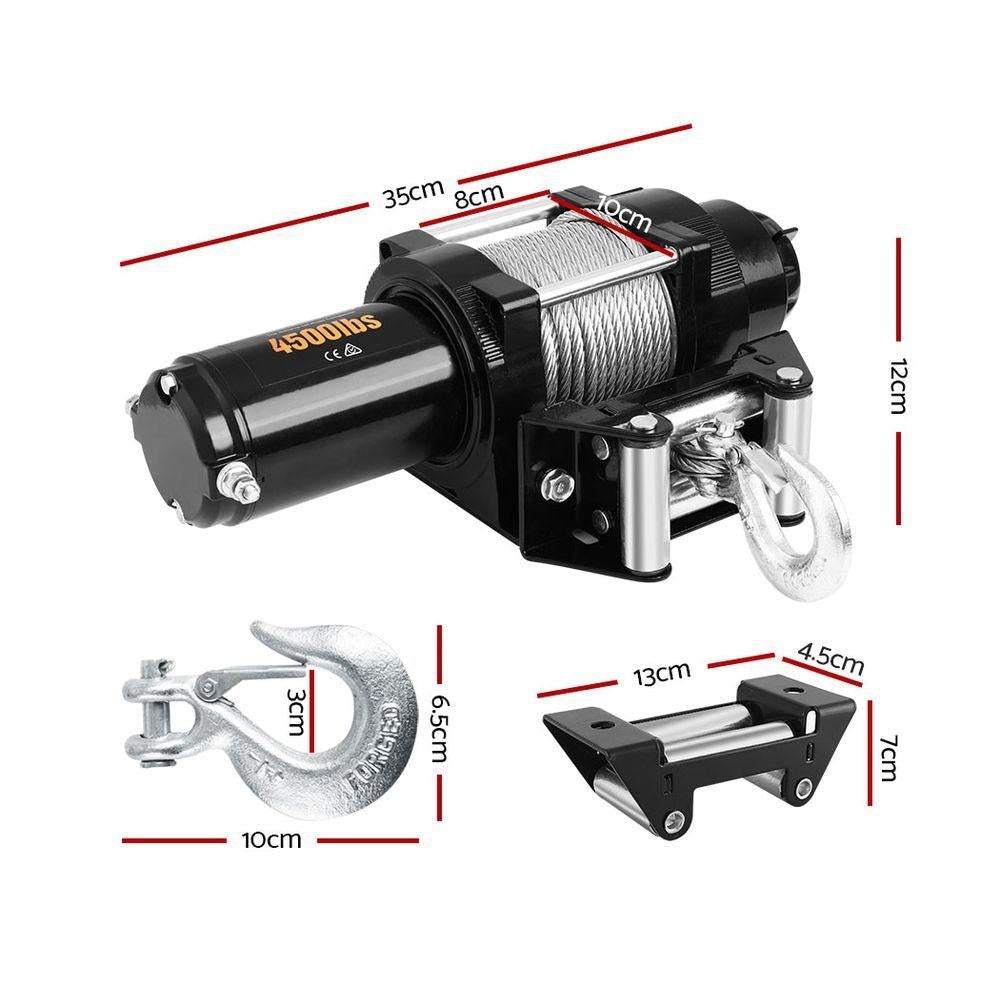 Giantz 12V Wireless Electric Winch Remote with Steel Cable Deals499