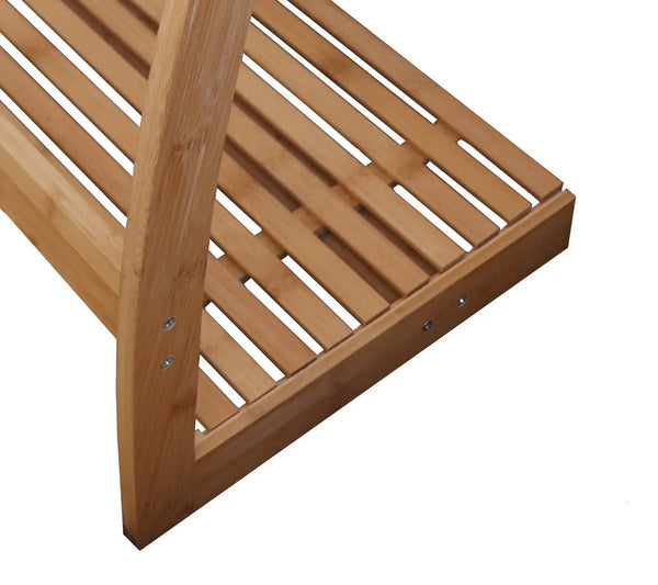 CARLA HOME Bamboo Towel Bar Metal Holder Rack 3-Tier Freestanding and Bottom shelf for Bathroom Deals499