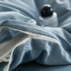 Cosy Club Duvet Cover Quilt Set Flat Cover Pillow Case Essential Blue Double Deals499