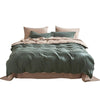 Cosy Club Quilt Cover Set Cotton Duvet Queen Green Beige Deals499