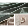 Cosy Club Quilt Cover Set Cotton Duvet Queen Green Beige Deals499