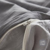 Cosy Club Duvet Cover Quilt Set Queen Flat Cover Pillow Case Grey Inspired Deals499