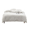 Cosy Club Duvet Cover Quilt Set Flat Cover Pillow Case Essential White Single Deals499
