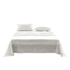 Cosy Club Sheet Set Bed Sheets Set Double Flat Cover Pillow Case White Essential Deals499