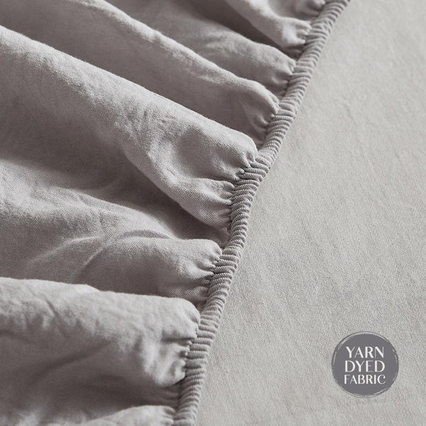 Cosy Club Sheet Set Bed Sheets Set Queen Flat Cover Pillow Case Grey Inspired Deals499
