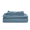 Cosy Club Sheet Set Bed Sheets Set Single Flat Cover Pillow Case Blue Essential Deals499