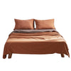 Cosy Club Sheet Set Cotton Sheets Single Orange Brown Deals499