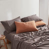 Cosy Club Sheet Set Cotton Sheets Single Orange Brown Deals499