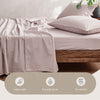 Cosy Club Sheet Set Bed Sheets Set Single Flat Cover Pillow Case Purple Essential Deals499