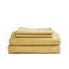 Cosy Club Sheet Set Bed Sheets Set Single Flat Cover Pillow Case Yellow Essential Deals499
