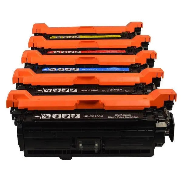 CE250X #504 Series Premium Generic Toner Set PLUS Extra Black HP
