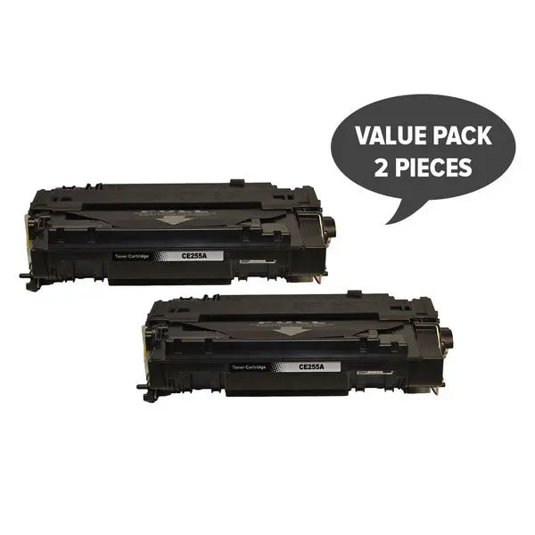 CE255A #55A Premium Generic Toner X 2 HP