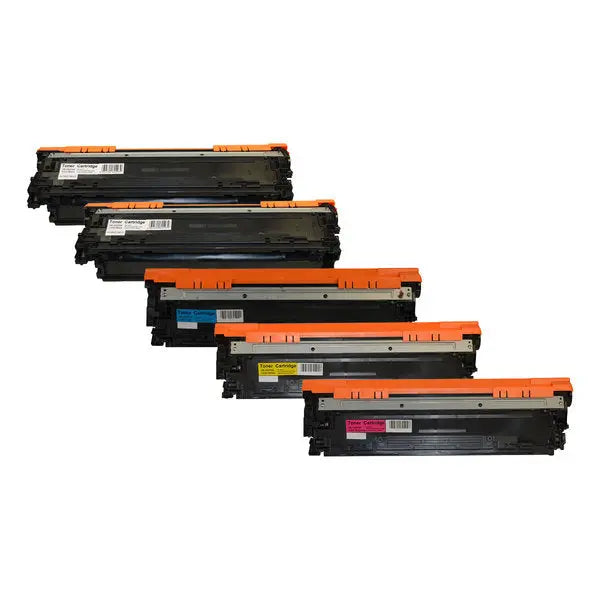 CE270B #650A Series Cart 322 Premium Generic Toner Set PLUS Extra Black HP