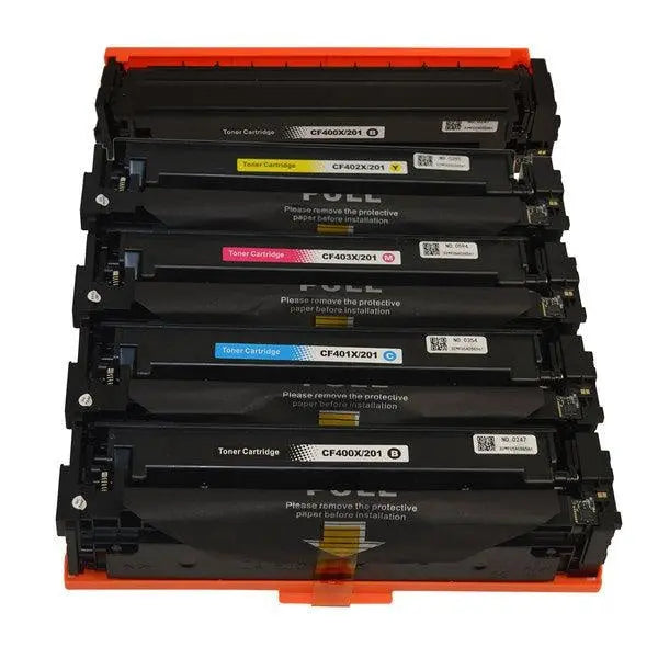CF400X #201X eries Premium Generic Toner Cartridge PLUS extra Black set (5 cartridges) HP