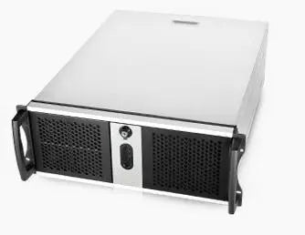 CHENBRO RM42300 Black 4U Rackmount Case, No PSU, 2x USB 2.0, External 3x 5.25',Internal 4x 3.5', 1x Slim ODD Slot, 1x 120mm Fan CHENBRO