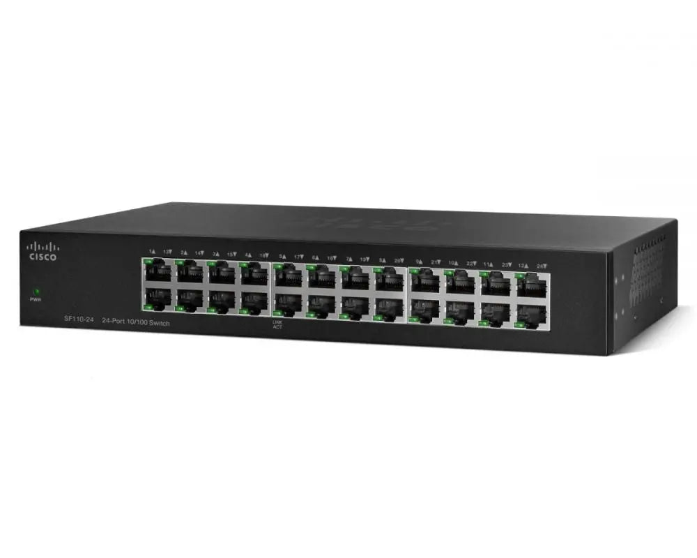 CISCO 24 Port 10/100 Unmanaged 1U Rackmountable Switch CISCO