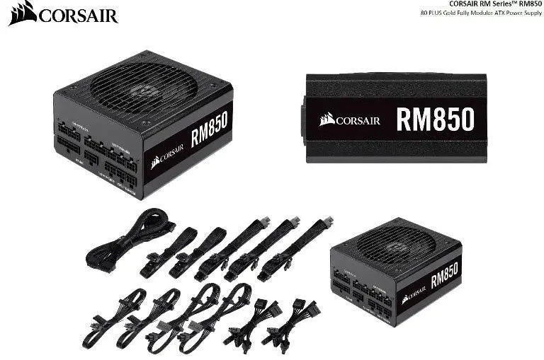 CORSAIR 850W RM 80+ Gold Fully Modular 135mm FAN, ATX Power Supply, PSU, 10 Years Warranty CORSAIR