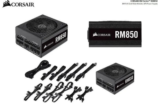CORSAIR 850W RM 80+ Gold Fully Modular 135mm FAN, ATX Power Supply, PSU, 10 Years Warranty CORSAIR