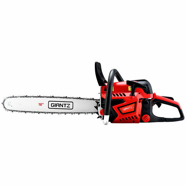 Giantz Petrol Chainsaw Chain Saw E-Start Commercial 45cc 16'' Top Handle Tree Deals499