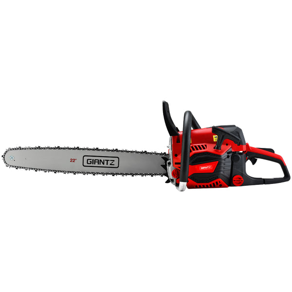 Giantz Chainsaw 58cc Petrol Commercial Pruning Chain Saw E-Start 22'' Bar Top Deals499