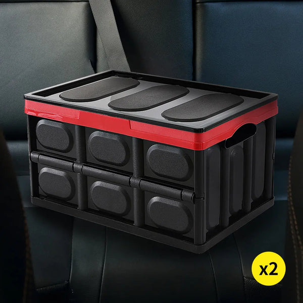 Car Boot Organiser Collapsible Organizer Storage Trunk Shopping Foldable Tidy x2 Deals499