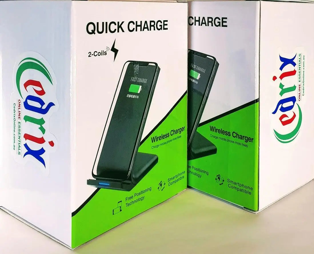 Cedrix Qi-Certified Fast Wireless Charger | 10W Wireless Charging Stand | Fast Qi Dock Fast Wireless 10W Charger Deals499