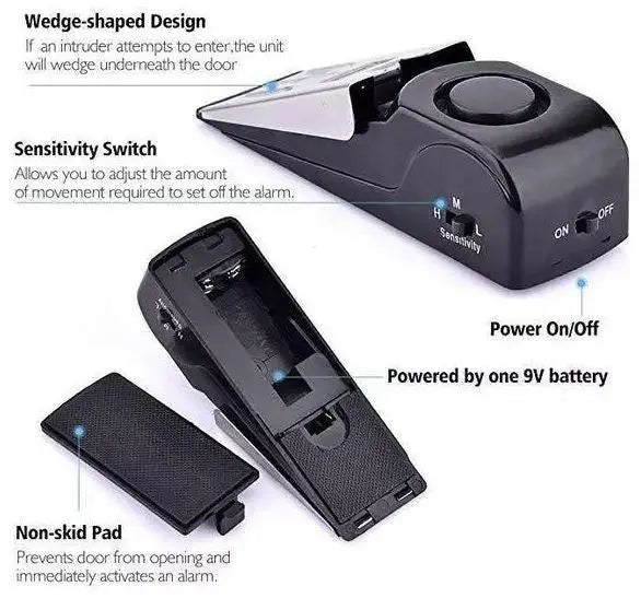 Cedrix Security Bundle - 2 Door Stop Alarms + 2 Personal Alarms Deals499