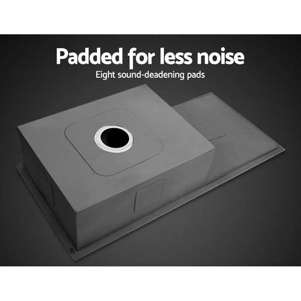 Cefito 75cm x 45cm Stainless Steel Kitchen Sink Under/Top/Flush Mount Black Deals499