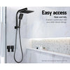 Cefito Bathroom Taps Faucet Rain Shower Head Set Hot And Cold Diverter DIY Black Deals499