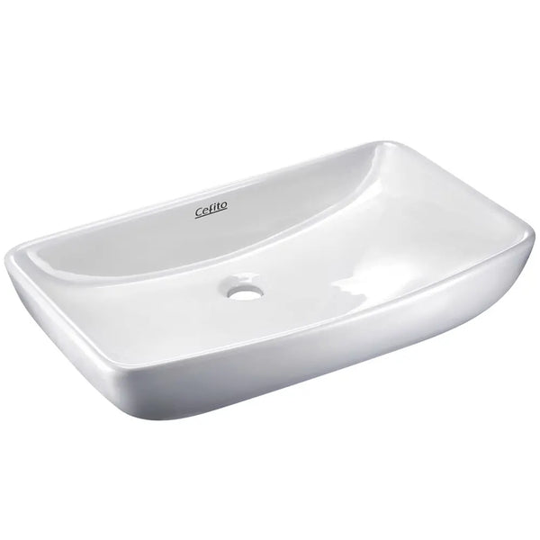 Cefito Ceramic Rectangle Sink Bowl - White Deals499