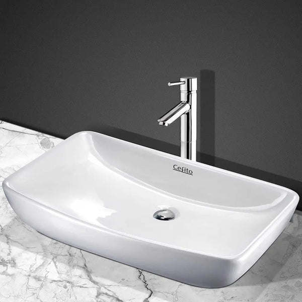 Cefito Ceramic Rectangle Sink Bowl - White Deals499
