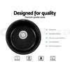 Cefito Stone Kitchen Sink Round 430MM Granite Under/Topmount Basin Bowl Laundry Black Deals499