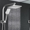 Cefito WELS 8'' Rain Shower Head Set Square Handheld High Pressure Wall Chrome Deals499