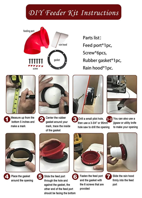 Cheecky Chooka DIY Poultry Feeder Port 4pk Deals499