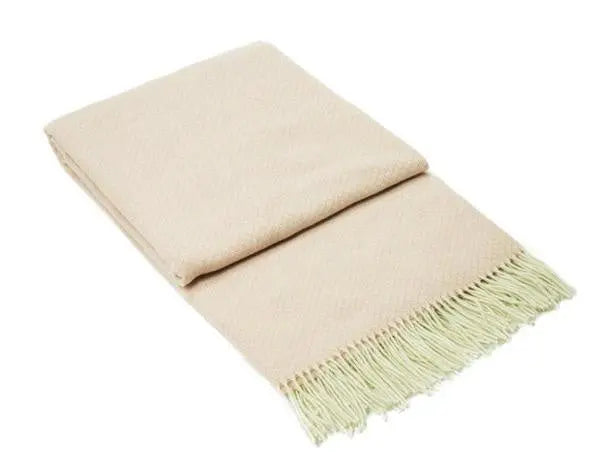 Chiswick Throw - Merino Wool/Cashmere - Blush Deals499