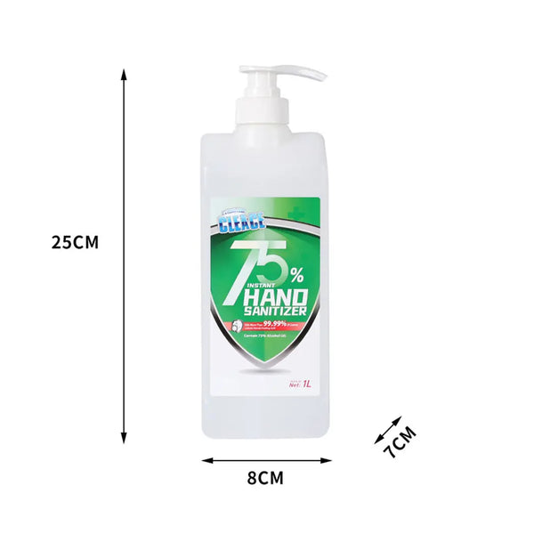 Cleace 2x Hand Sanitiser Instant Gel Wash 75% Alcohol 99% Anti Bacterial 1000ML Deals499