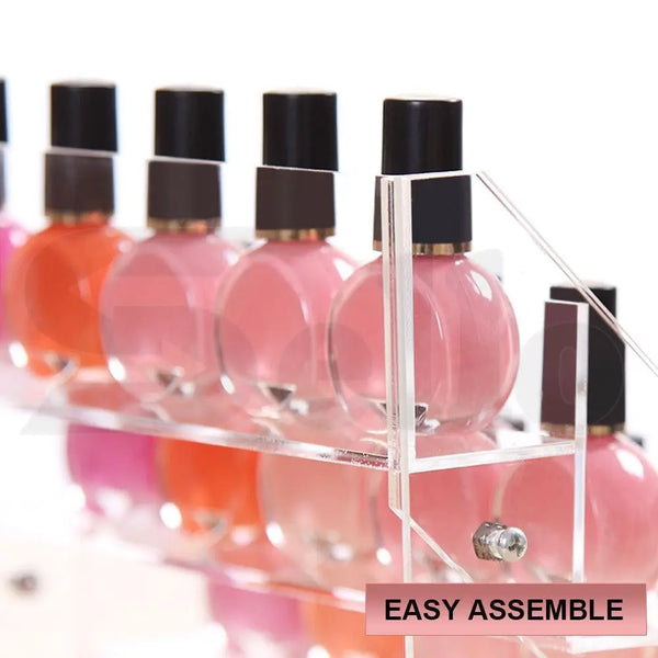 Clear Acrylic Nail Polish Varnish Cosmetics Display Stand Rack Organiser Deals499