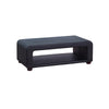 Coffee Table Upholstered PU Leather in Black Colour with open storage Deals499
