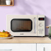 Comfee 20L Microwave Oven 800W Countertop Kitchen 8 Cooking Settings Cream Deals499