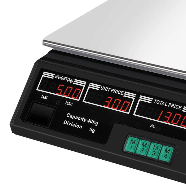 Commercial Digital Kitchen Scales LCD Shop 40KG Food Weight Electronic Scale Deals499
