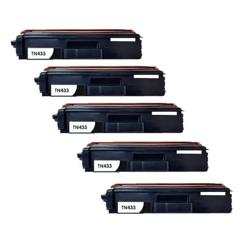 Compatible Premium 5 x TN443BK High Yield Black Toner Cartridge - for use in Brother Printers Deals499