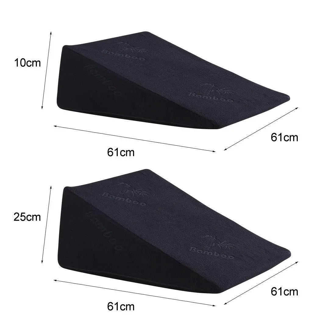 Cool Gel Memory Foam Bed Wedge Pillow Cushion Neck Back Support Sleep with Cover Deals499