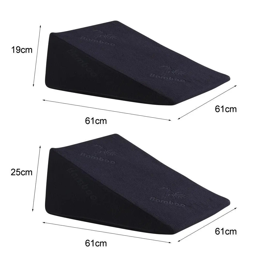 Cool Gel Memory Foam Bed Wedge Pillow Cushion Neck Back Support Sleep with Cover Deals499