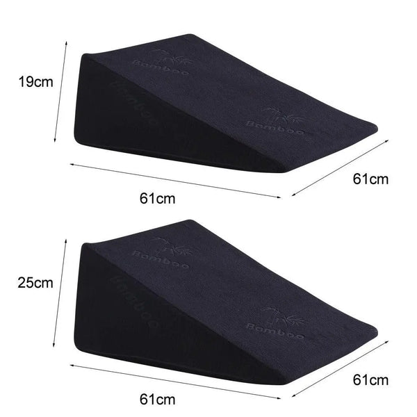 Cool Gel Memory Foam Bed Wedge Pillow Cushion Neck Back Support Sleep with Cover Deals499