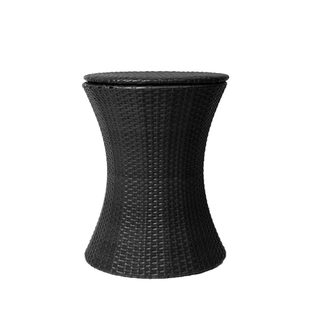 Cooler Ice Bucket Table Bar Outdoor Setting Furniture Patio Pool Storage Box Black Deals499