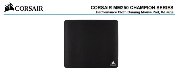 Corsair MM250 Champion Series X-Large Anti-Fray Cloth Gaming Mouse Pad. 450x400mm 2 Years Warranty CORSAIR